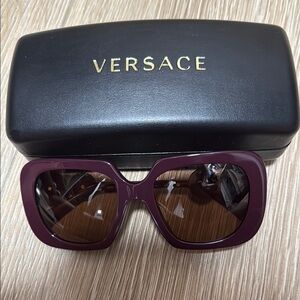 Versace Purple Sunglasses Luxury Design